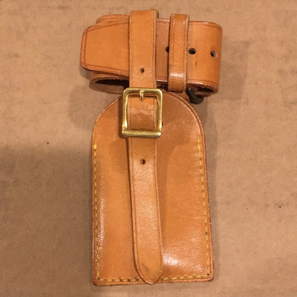 LOUIS VUITTON Luggage Tag / Poignet Set Authentic - Picture 8 of 17